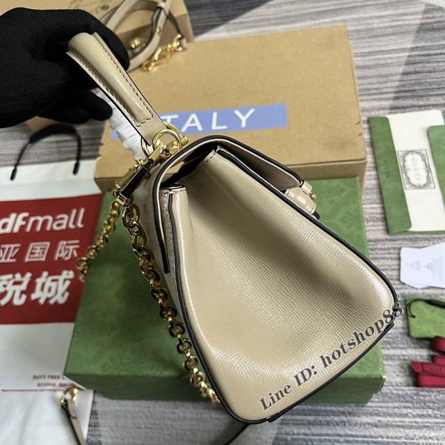 Gucci官網1955全新時裝系列女包 古馳1955系列拼色迷你肩背包703848 gqy4593